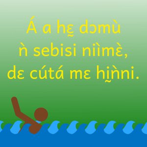 Si tu ne sais pas nager, il ne faut pas te jeter dans l’eau. Proverbe béninois